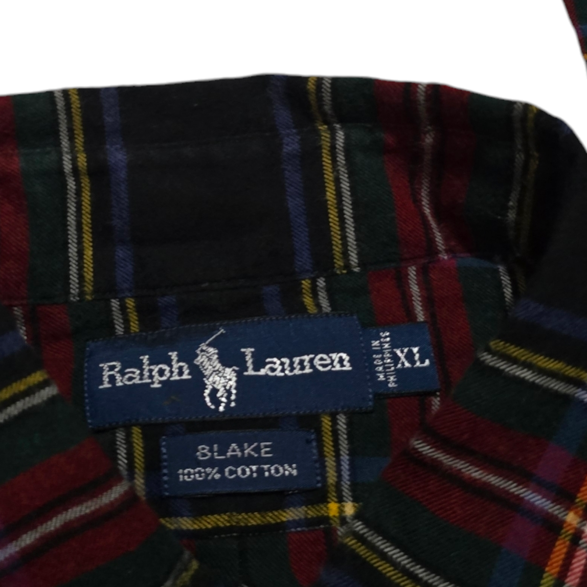 Camisa Ralph Lauren Xgrande Xl Blake Cuadro Rojo