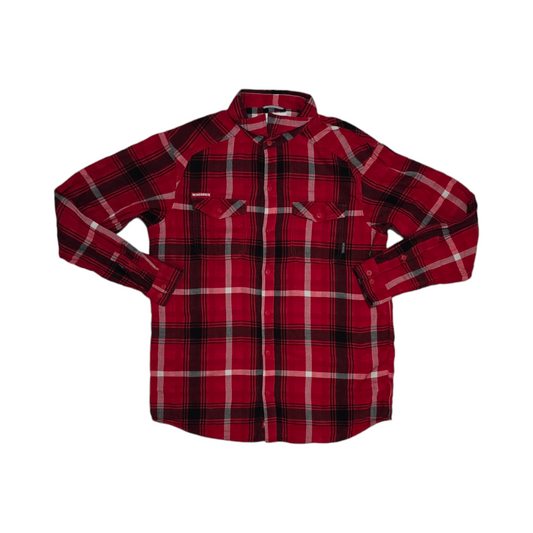 Camisa Columbia Xgrande Xl Cuadro Rojo