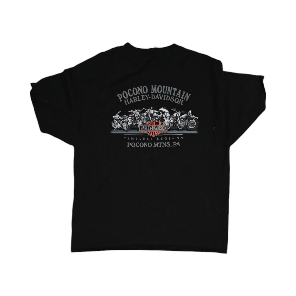 Playera Harley Davidson Xgrande Xl Negro Pocono
