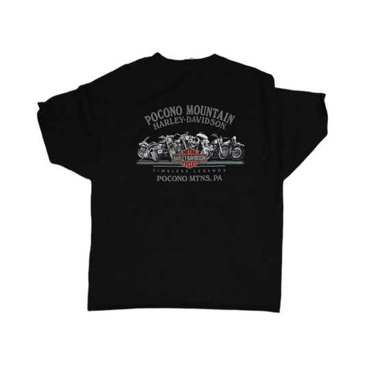 Playera Harley Davidson Xgrande Xl Negro Pocono