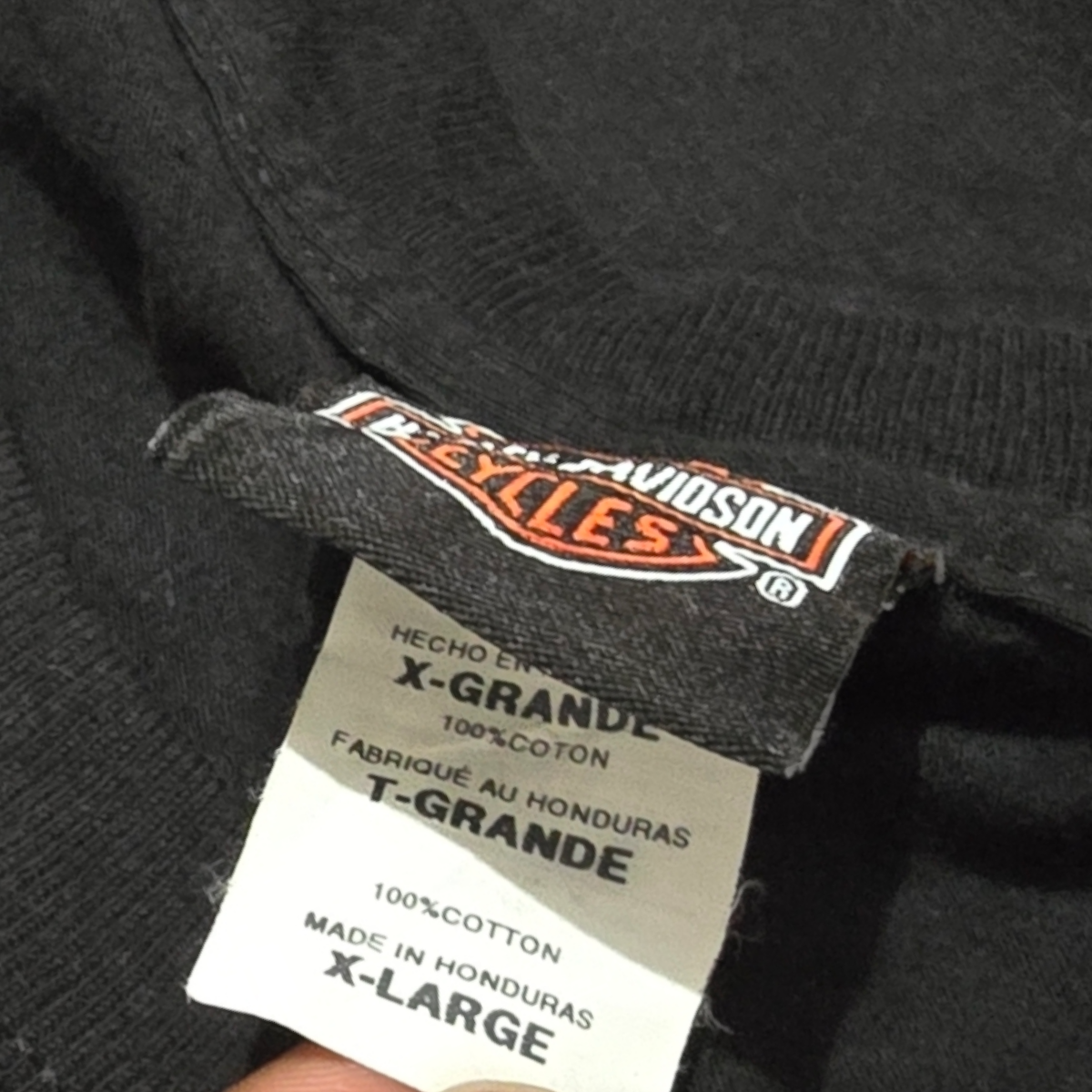 Playera Harley Davidson Xgrande Xl Negro Pocono
