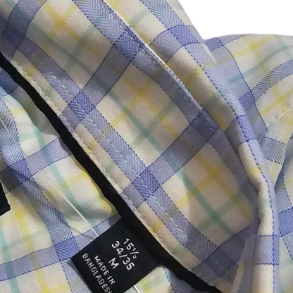 Camisa Tommy Hilfiger Mediana M 15 1/2 34-35 Slimfit Cuadro