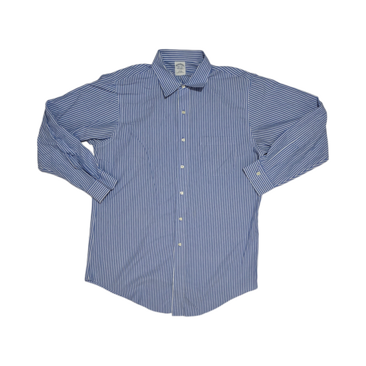 Camisa Ralph Lauren Grande 16 1/2 Slimfit Azul Claro Lineas