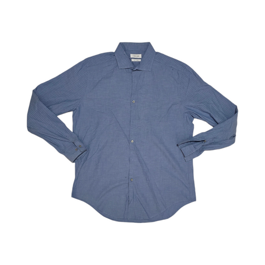Camisa Calvin Klein 16 1/2 34-35 Slimfit Azul