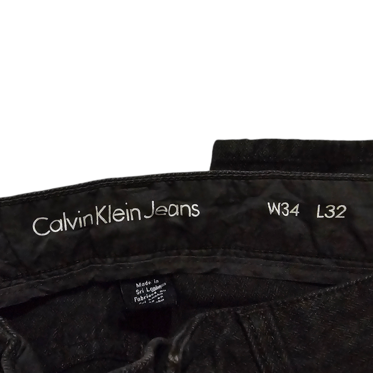 Pantalon Calvin Klein 34x32 Recto Gris Oscuro