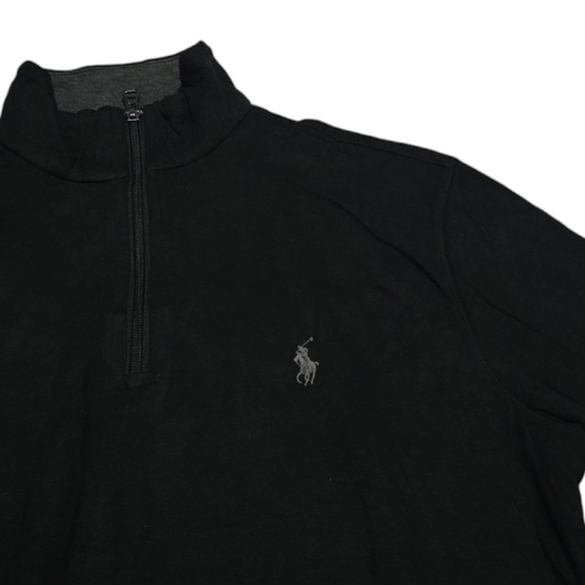 Sueter Ralph Lauren Xchico Xs Negro Pony Gris