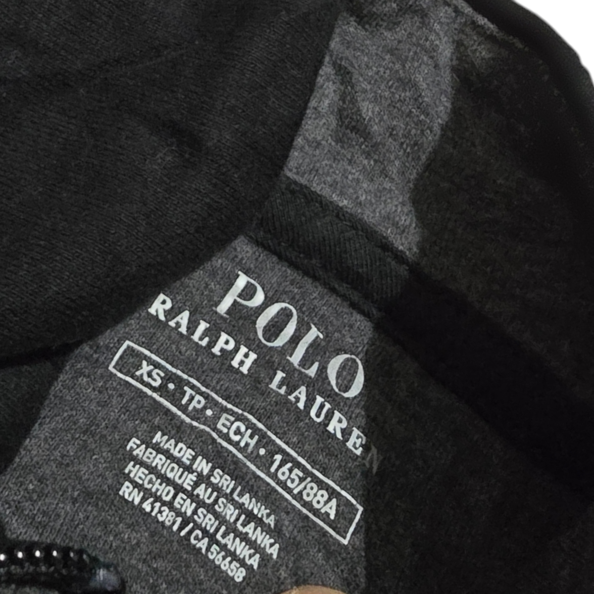 Sueter Ralph Lauren Xchico Xs Negro Pony Gris