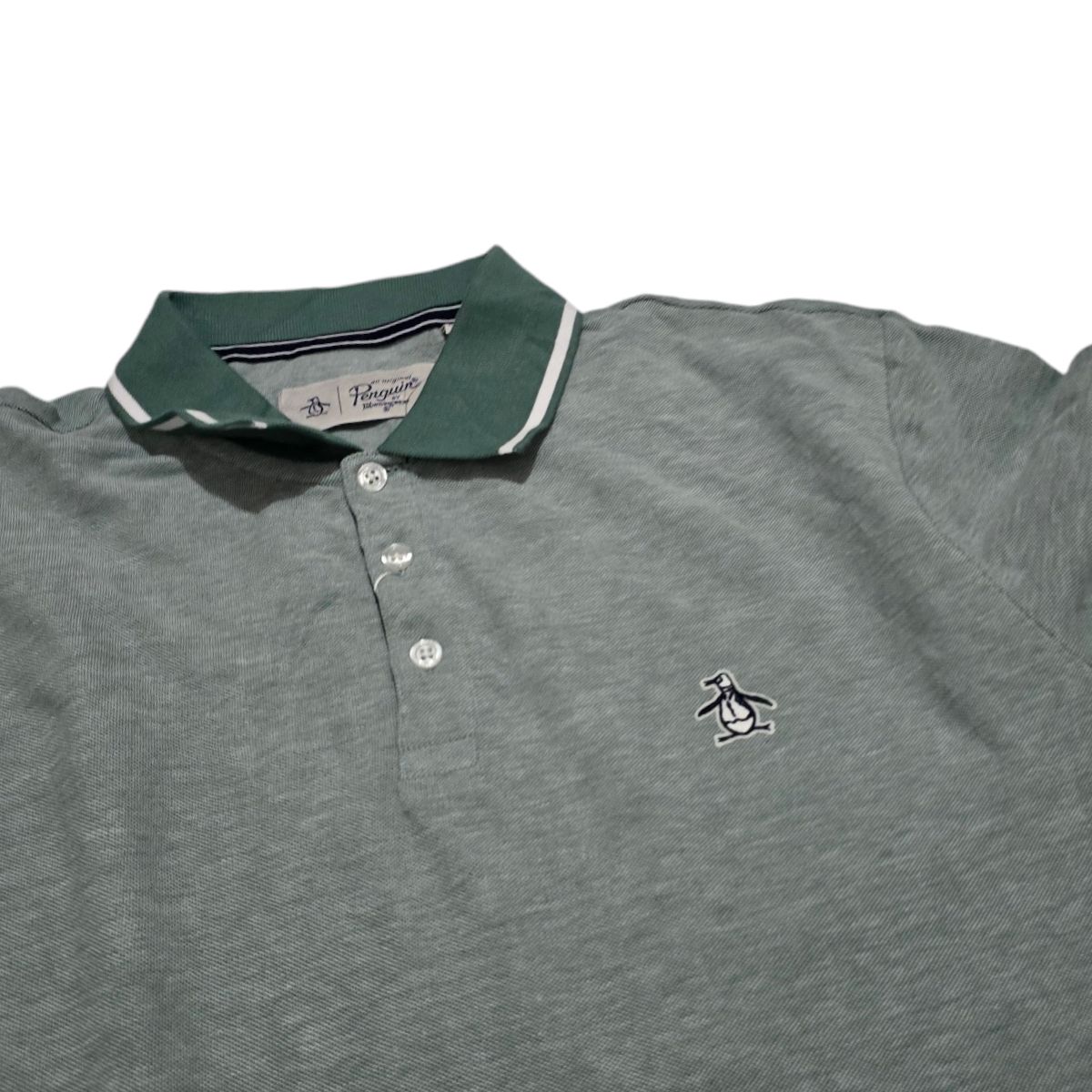 Playera Polo Penguin Mediana M Verde