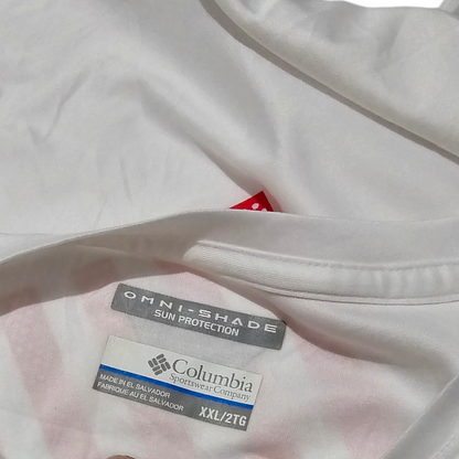 Playera Manga Larga Columbia 2xl Omnishade Blanco