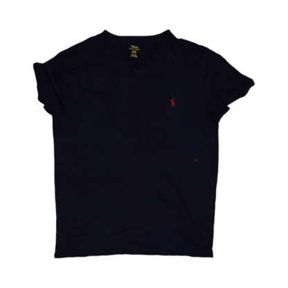 Playera Ralph Lauren Mediana M Azul Pony Rojo