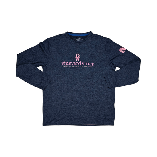 Playera Manga Larga Vineyard Vines Grande L Azul