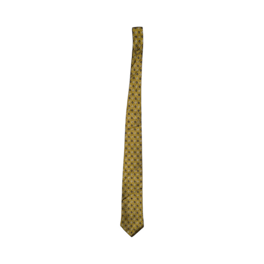 Corbata Ralph Lauren Dorada Circulos Negros