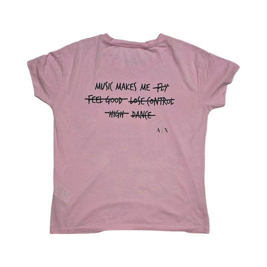 Playera Armani Exchange Chico S Rosa