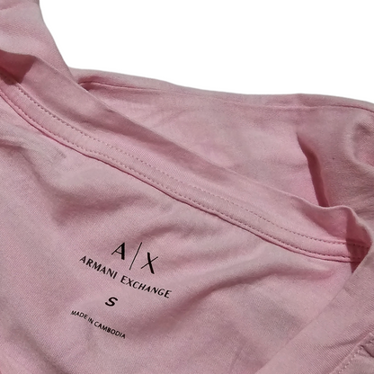 Playera Armani Exchange Chico S Rosa