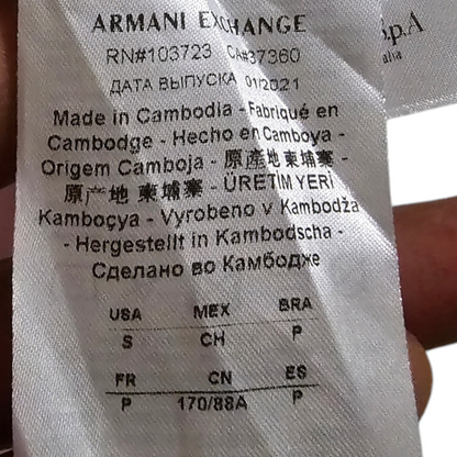 Playera Armani Exchange Chico S Rosa