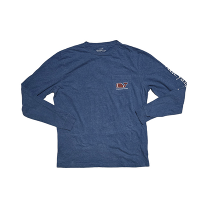 Playera Manga Larga Vineyard Vines Mediana M Azul