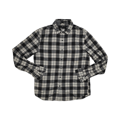 Camisa Banana Republic Untucked Fit Mediana M Cuadro Gris