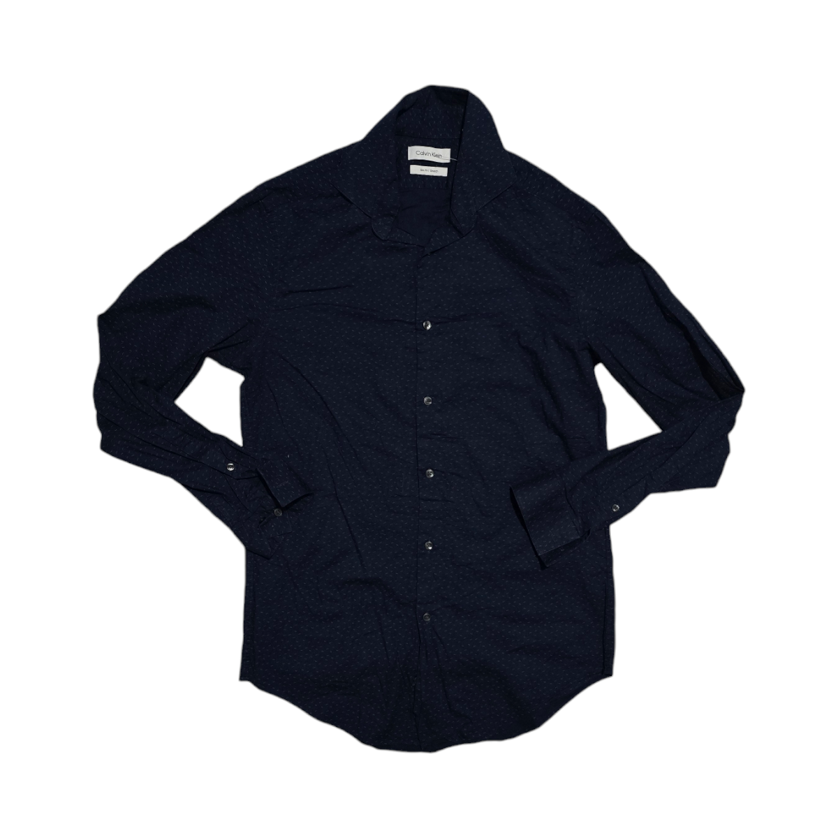 Camisa Calvin Klein 15 32-33 Slimfit Azul Figuras