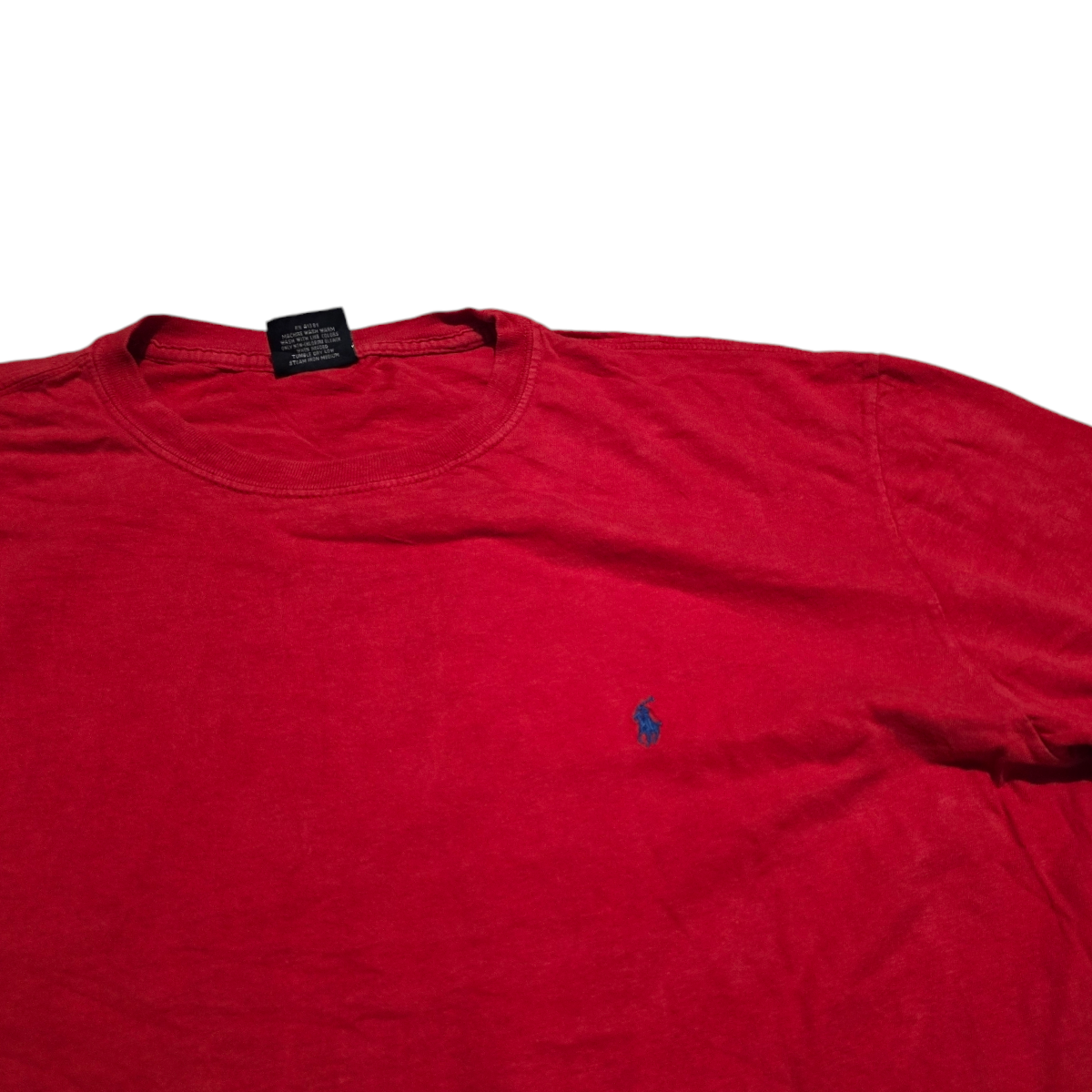 Playera Ralph Lauren Grande L Roja Pony Azul