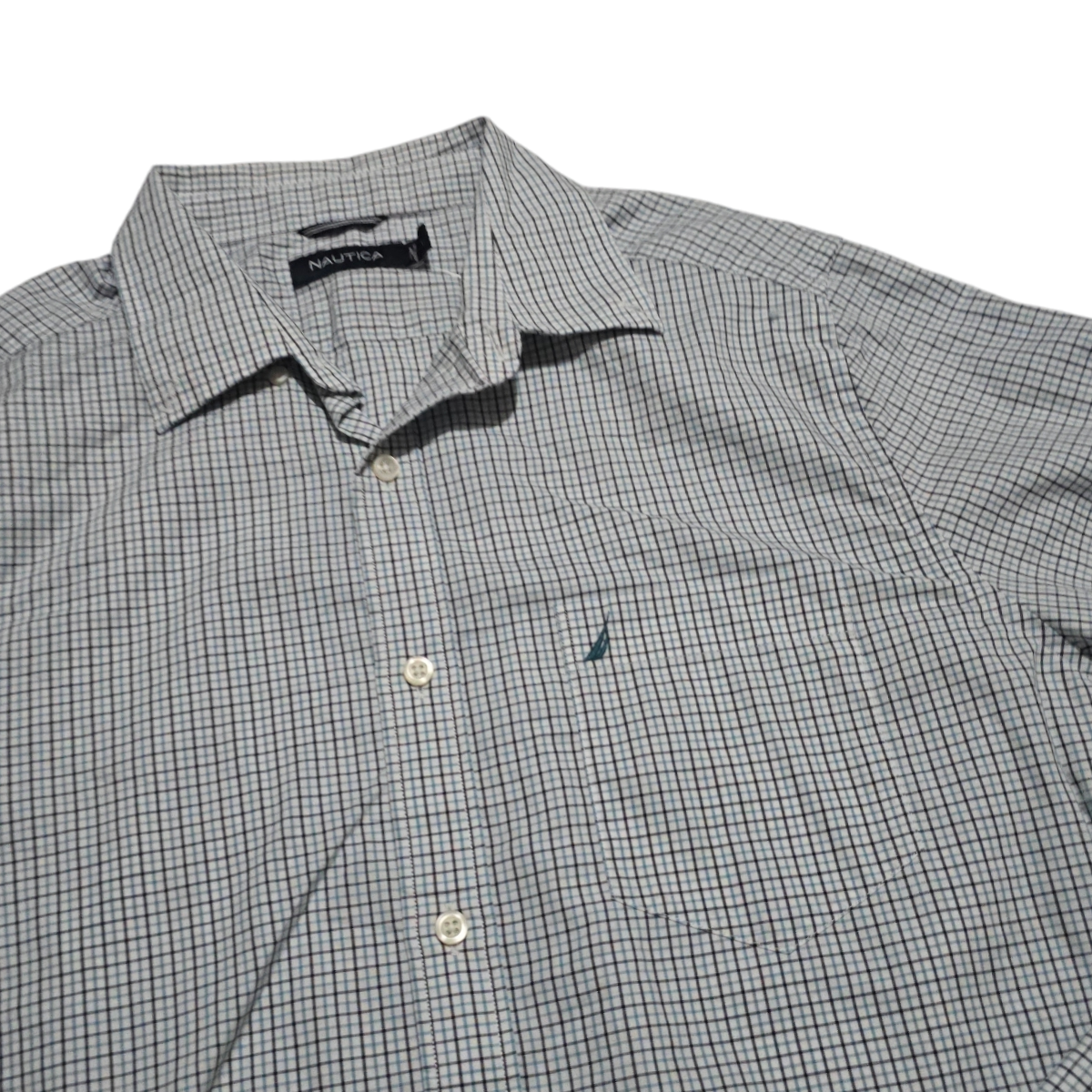 Camisa Nautica Grande L Azul Cuadros