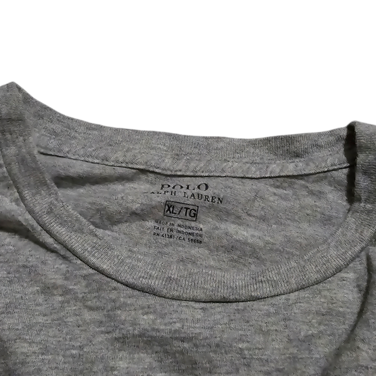 Playera Manga Larga Ralph Lauren Xgrande Xl Gris Pony Azul