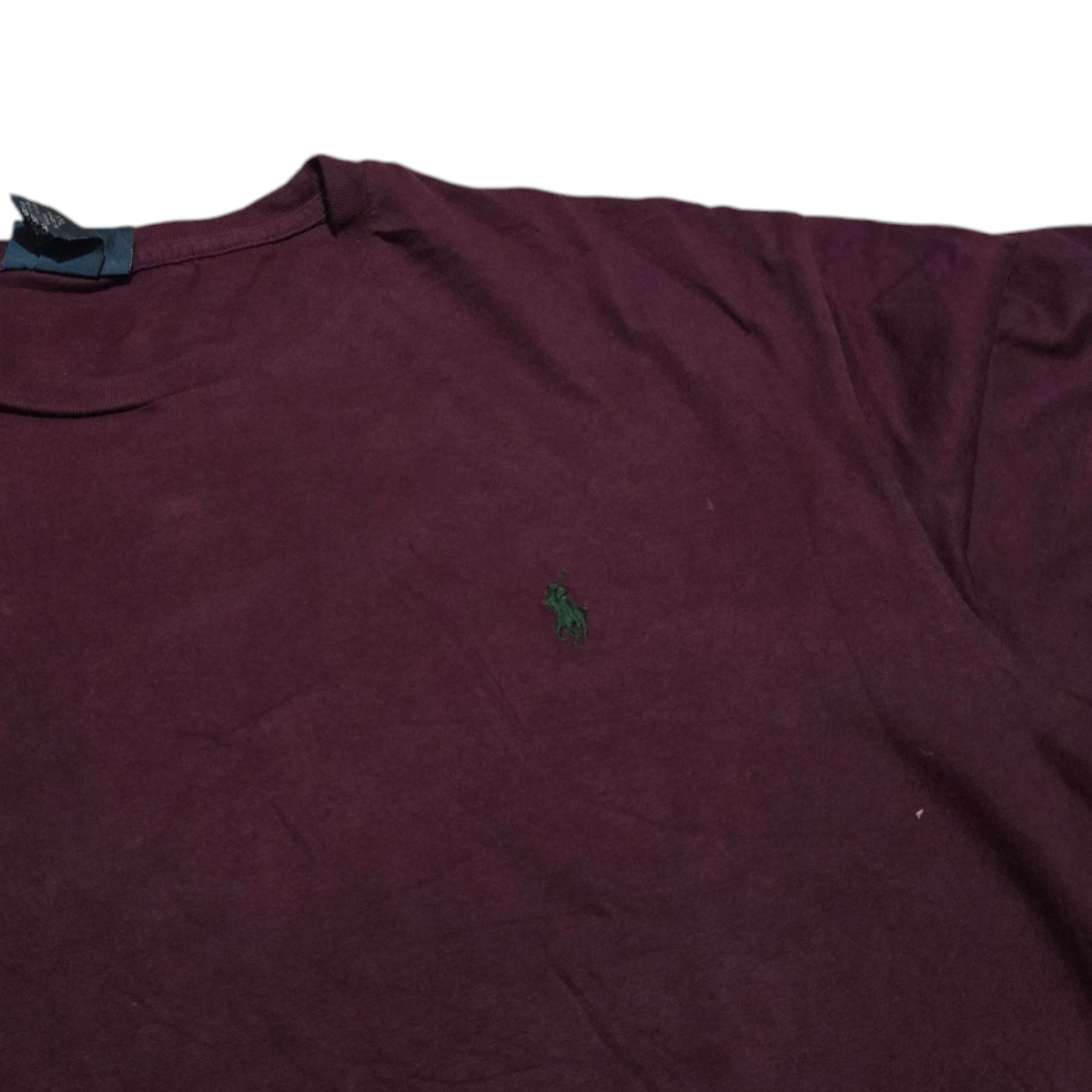 Playera Ralph Lauren 2xl Vino Pony Verde