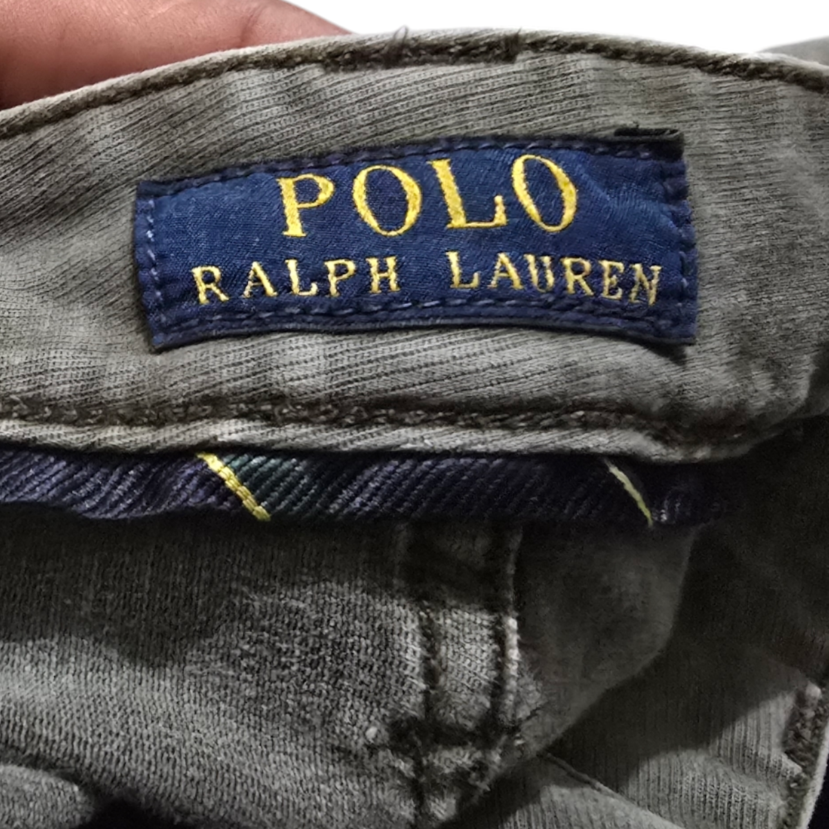 Pantalon Ralph Lauren 36x32 Slimfit Verde Deslavado