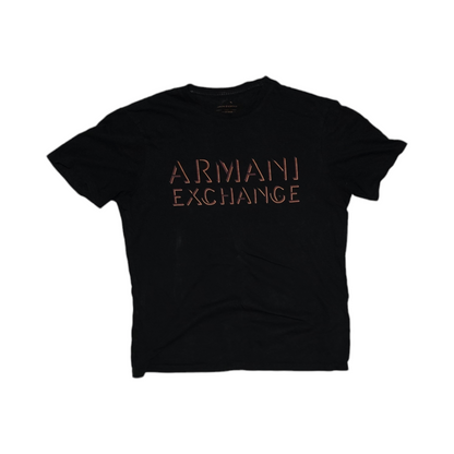 Playera Armani Exchange Chico S Regularfit Negro