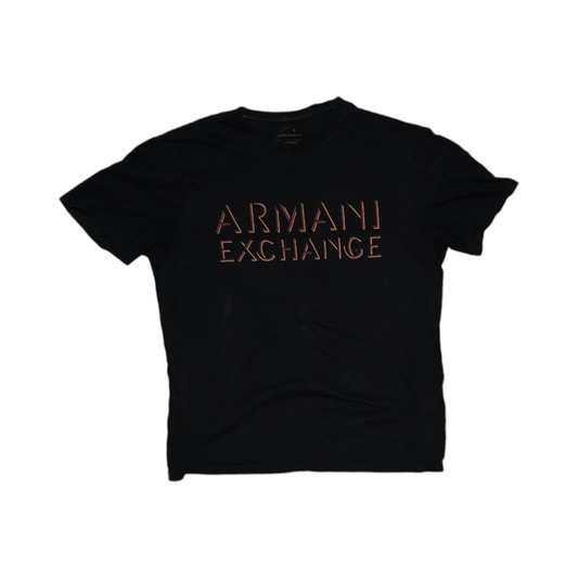 Playera Armani Exchange Chico S Regularfit Negro
