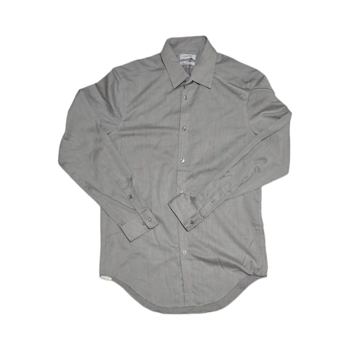 Camisa Calvin Klein Mediana M 15 32-33 Slifit Gris