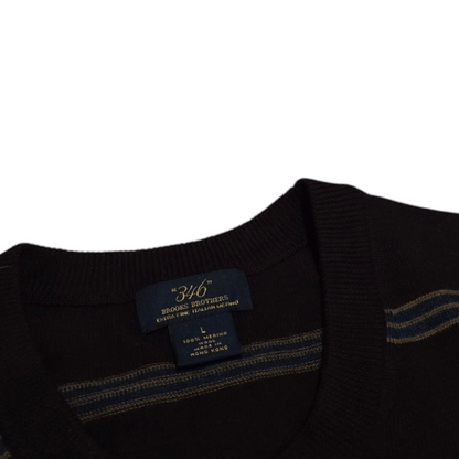 Sueter Brooks Brothers Grande L Extra Fine Merino Vino