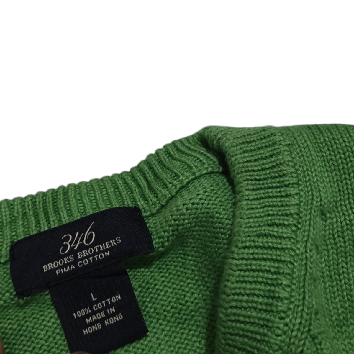 Sueter Brooks Brothers Grande L Pima Cotton Verde