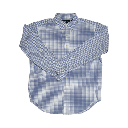 Camisa Ralph Lauren Grande L Classic Fit Cuadro Azul