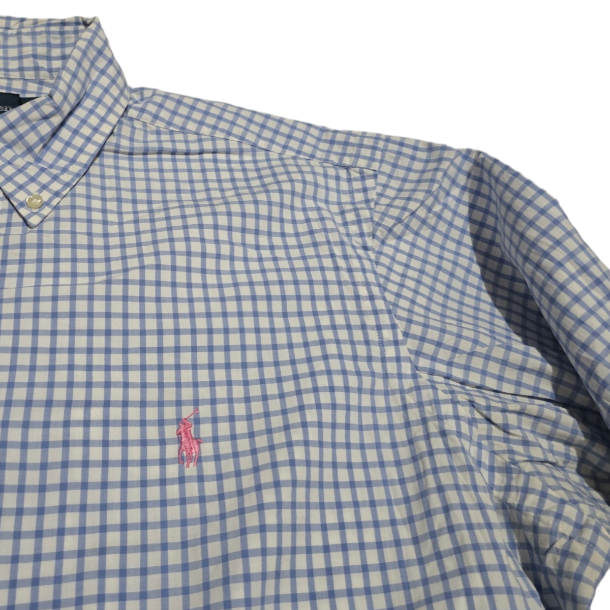 Camisa Ralph Lauren Grande L Classic Fit Cuadro Azul