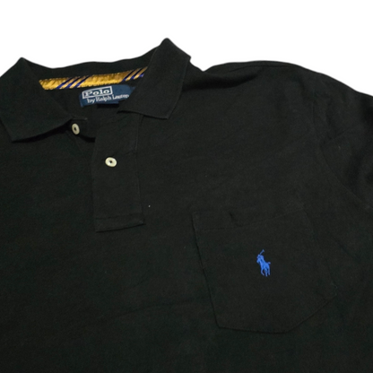 Playera Polo Ralph Lauren Grande L Negra Pony Azul