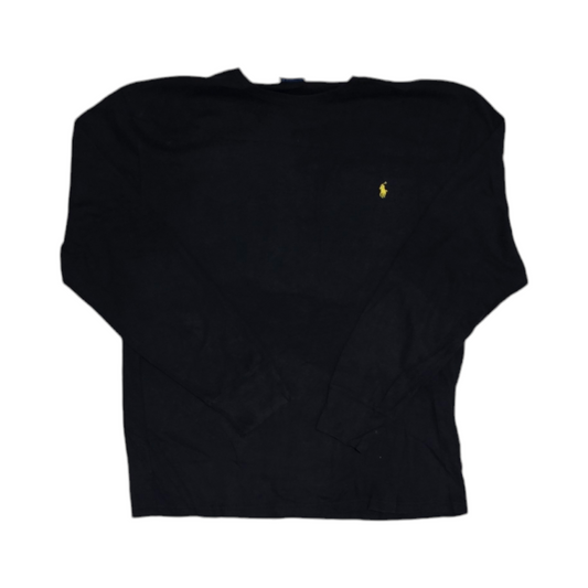 Playera Manga Larga Ralph Lauren Xgrande Azul Pony Amarillo