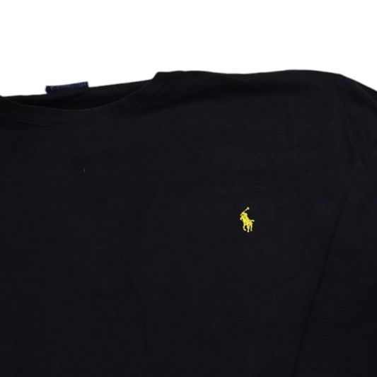 Playera Manga Larga Ralph Lauren Xgrande Azul Pony Amarillo