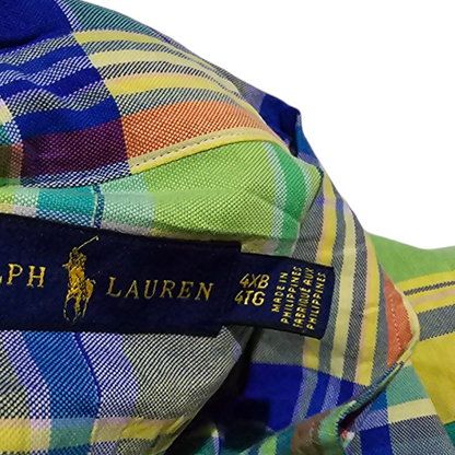 Camisa Polo Ralph Lauren 4xl Cuadros De Colores