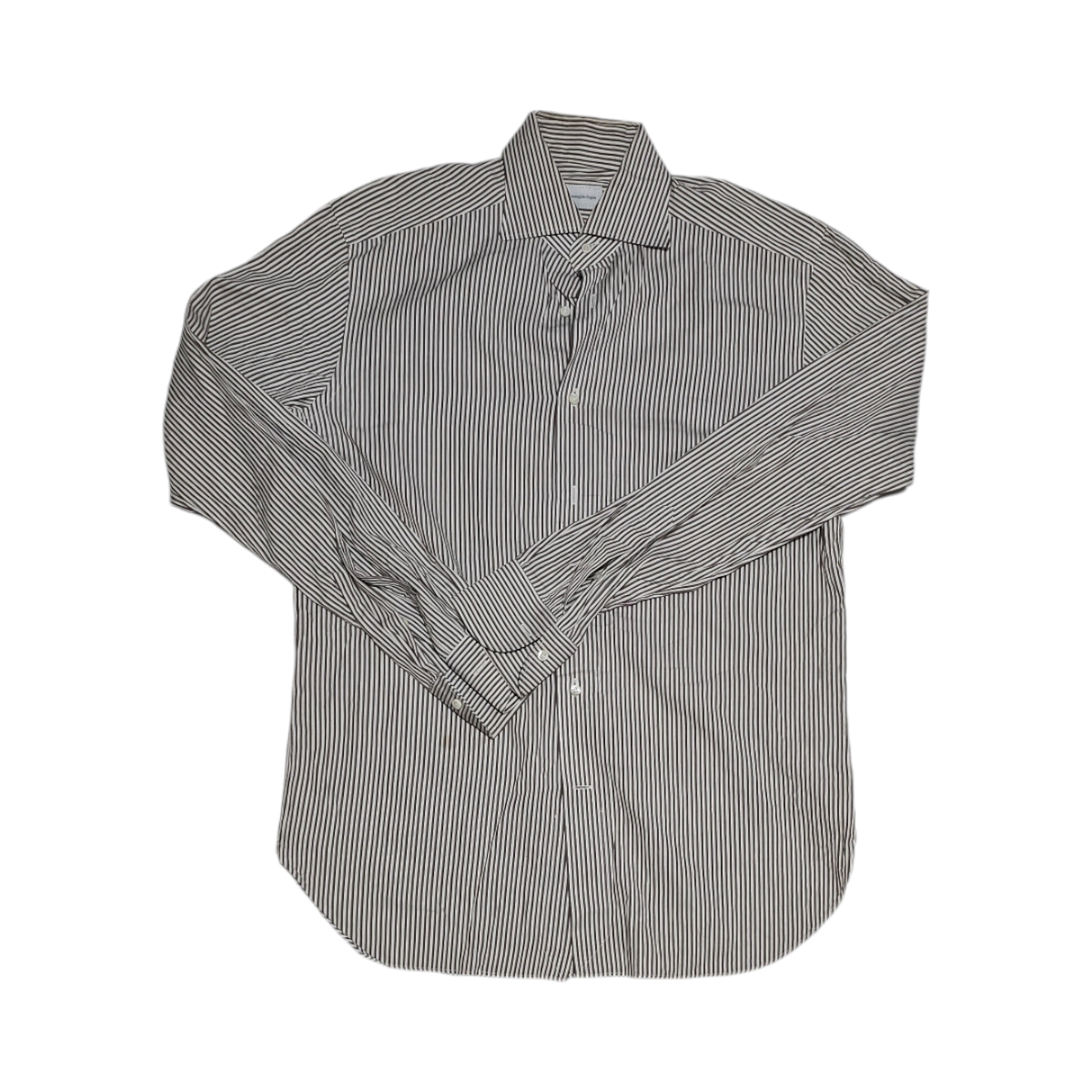 Camisa Emernegildo Zegna Mediana M Lineas Blanca