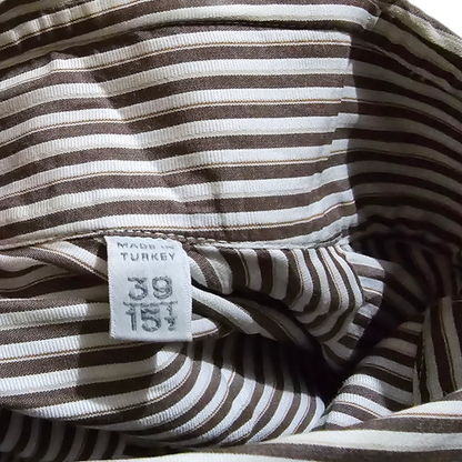 Camisa Emernegildo Zegna Mediana M Lineas Blanca