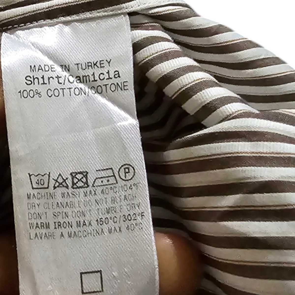 Camisa Emernegildo Zegna Mediana M Lineas Blanca