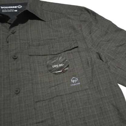 Camisa Manga Corta Wolverine Mediana M Gris