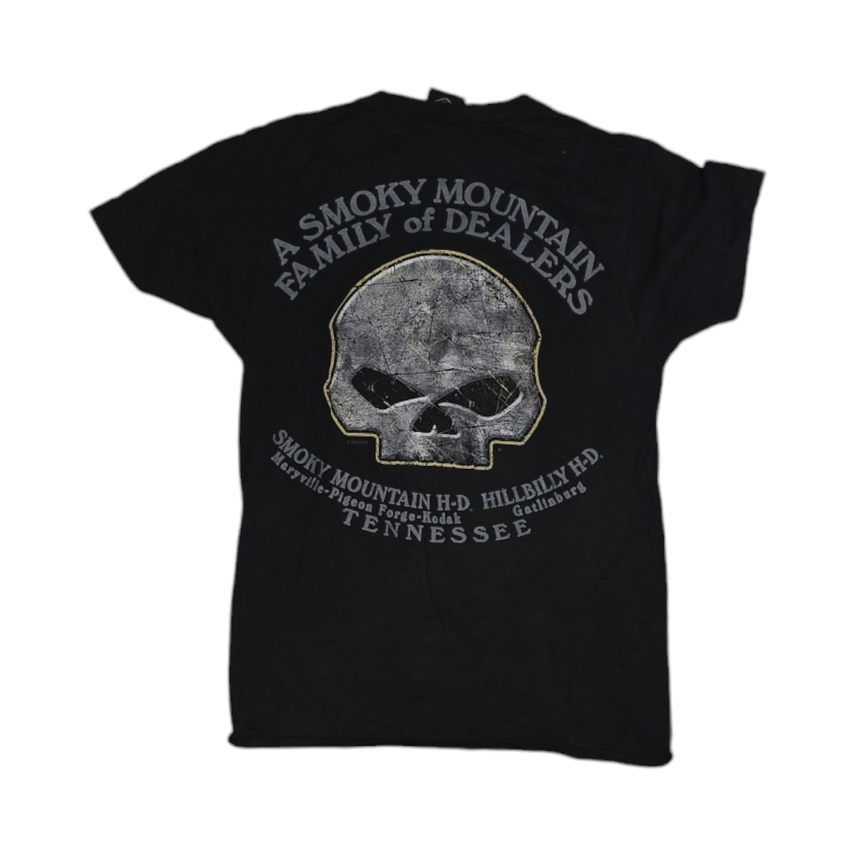 Playera Harley Davidson Chico S Negra Calavera