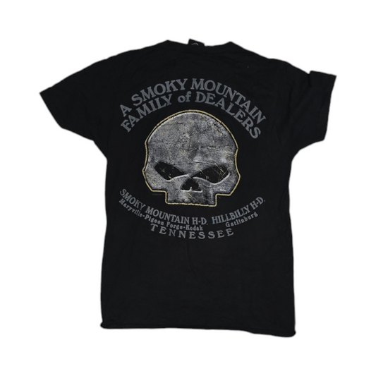 Playera Harley Davidson Chico S Negra Calavera