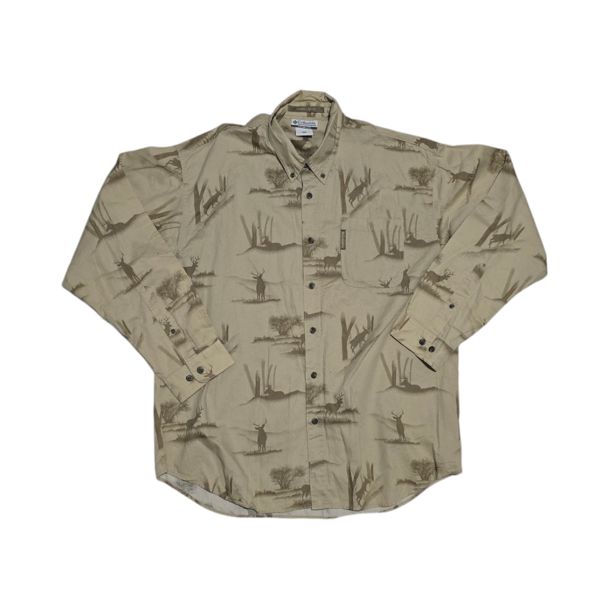 Camisa Columbia Grande L Beige Figuras