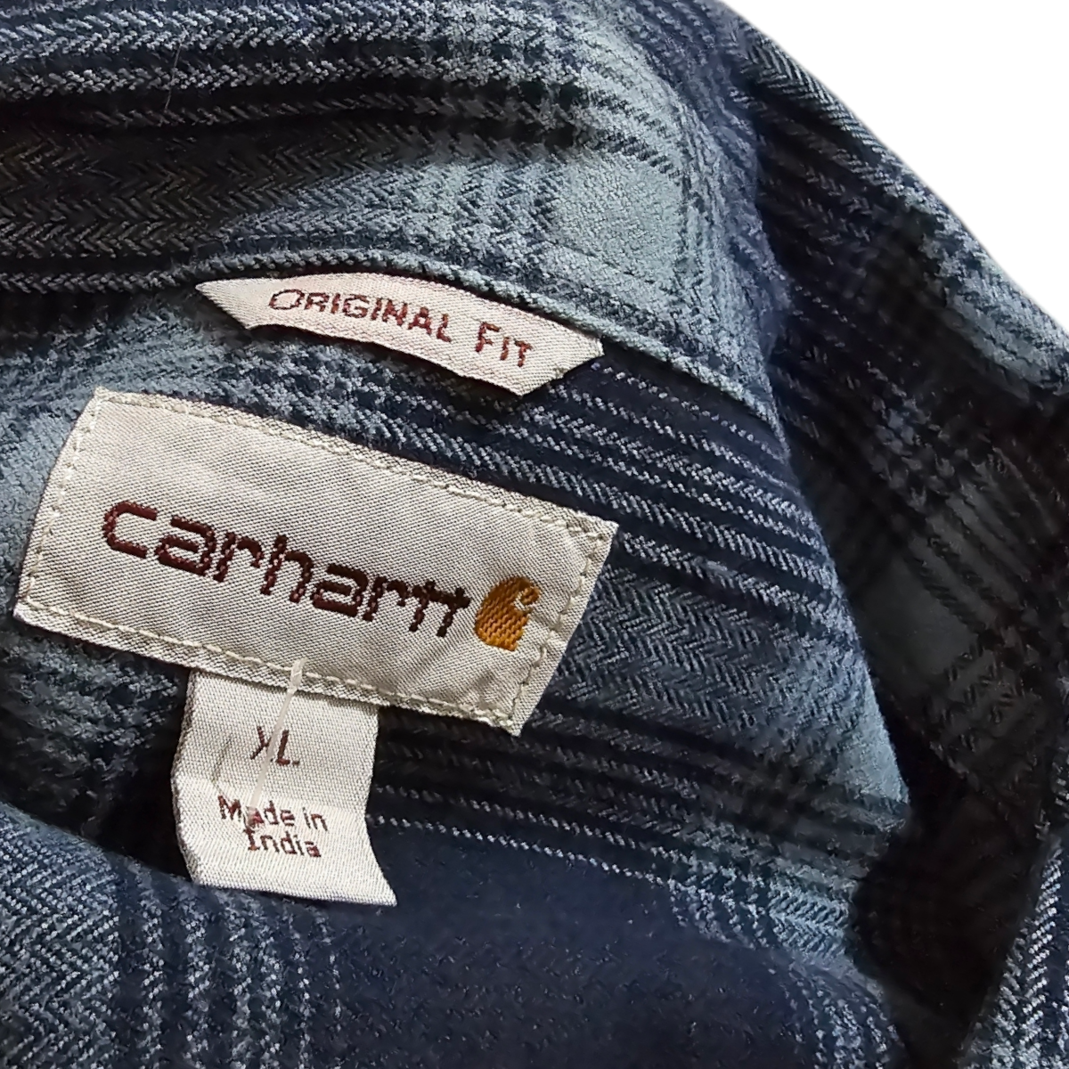 Camisa Carhartt Xgrande Xl Original Fit Cuadro Azul