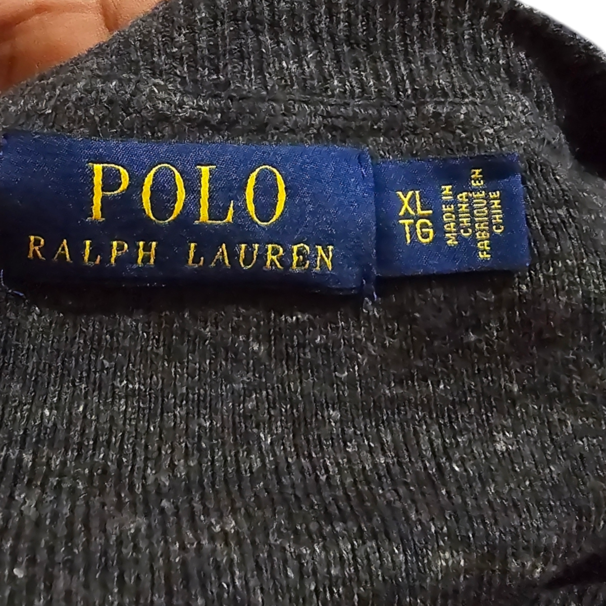 Sueter Ralph Lauren Xgrande Xl Gris Oscuro Pony Gris