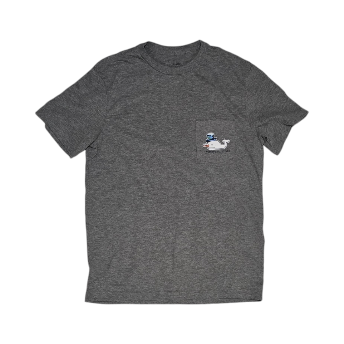 Playera Vineyeard Vines Xchico Xs Hombre Nieve Gris