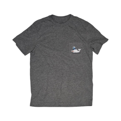 Playera Vineyeard Vines Xchico Xs Hombre Nieve Gris