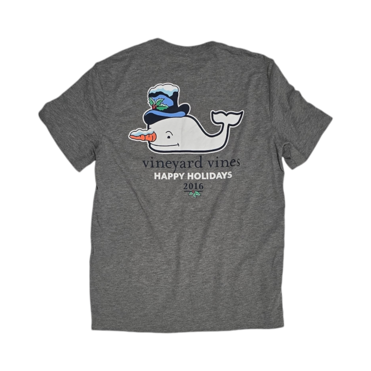 Playera Vineyeard Vines Xchico Xs Hombre Nieve Gris